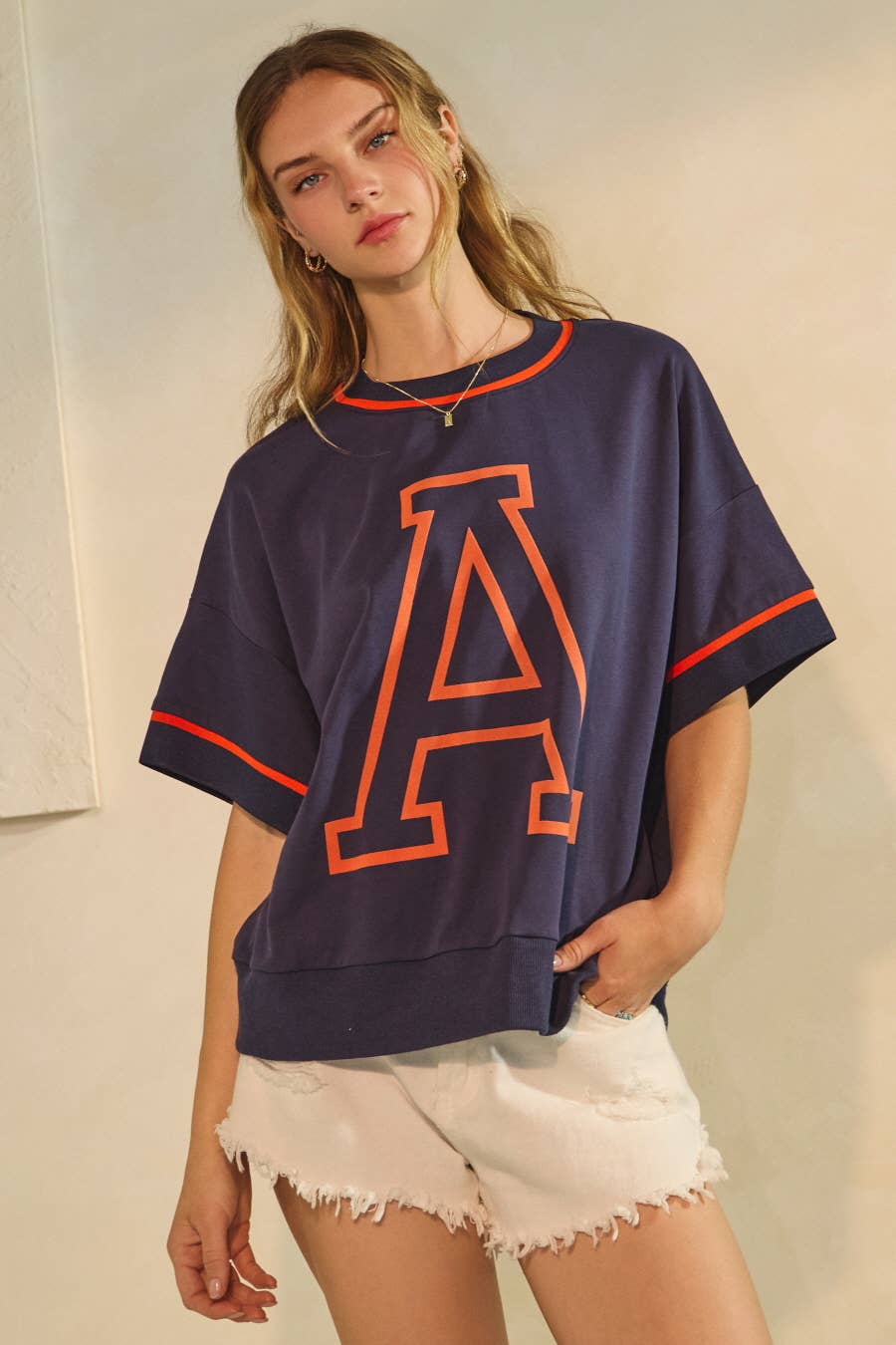 Oddi Game Day Oversized Short-Sleeve Sweatshirt