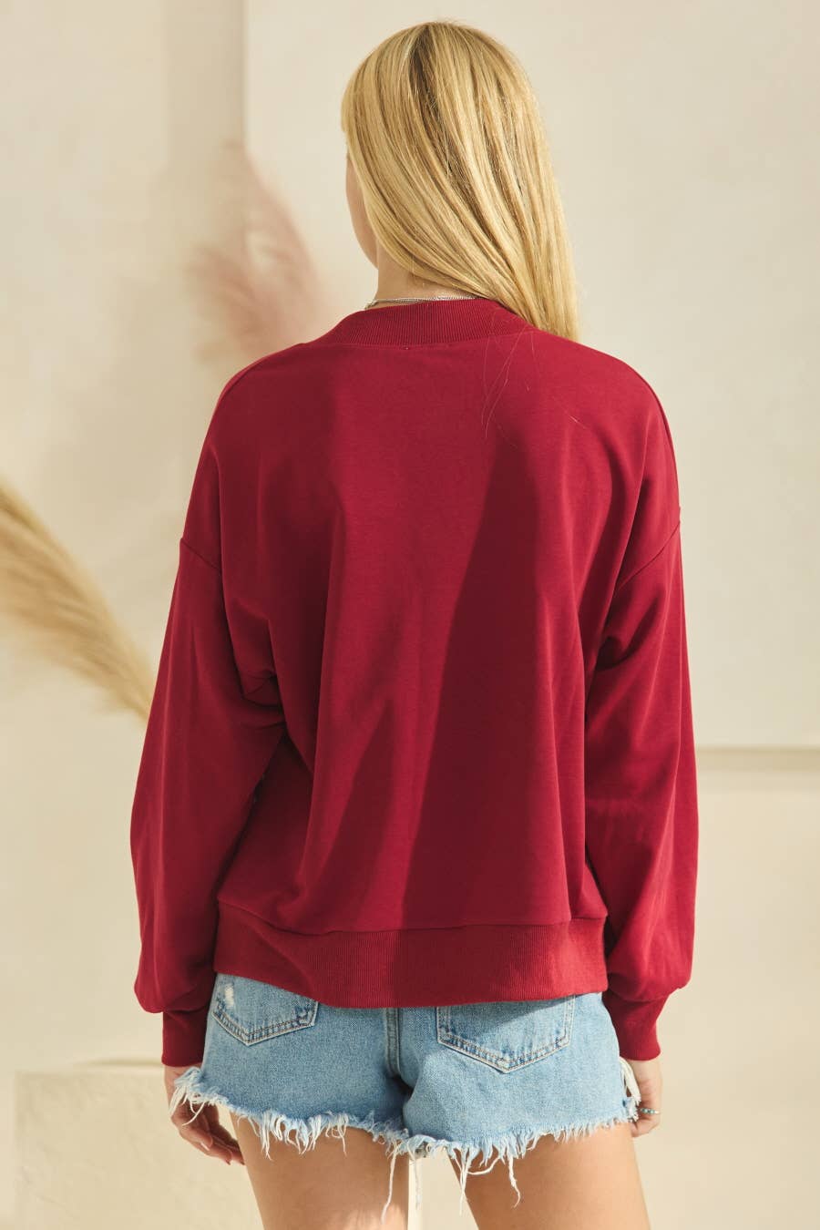 Oddi Game Day Patched Pullover Sweatshirt