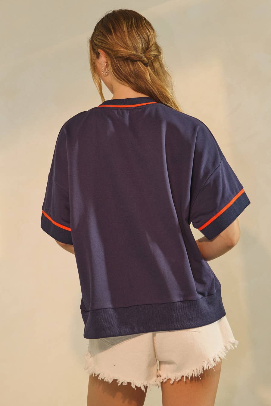 Oddi Game Day Oversized Short-Sleeve Sweatshirt