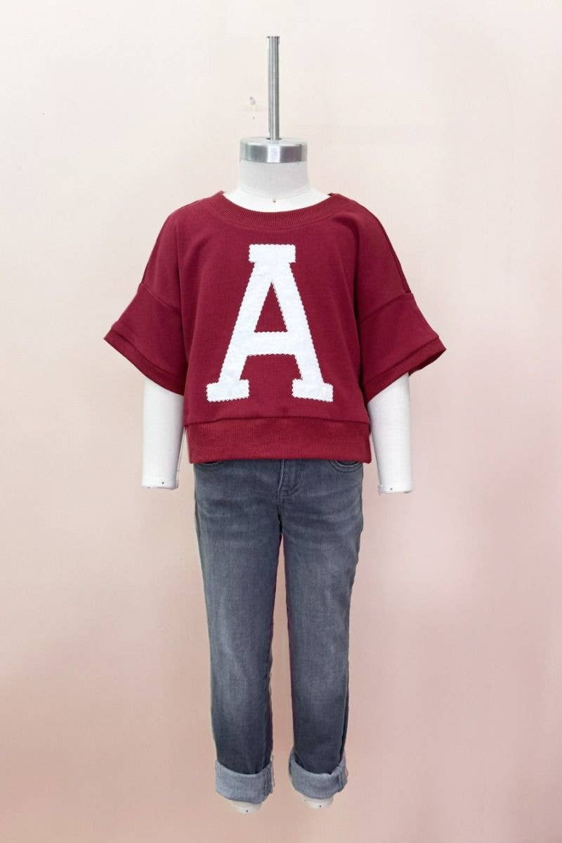 Oddi Kids Game Day Oversized Sweatshirt — Crew Neck