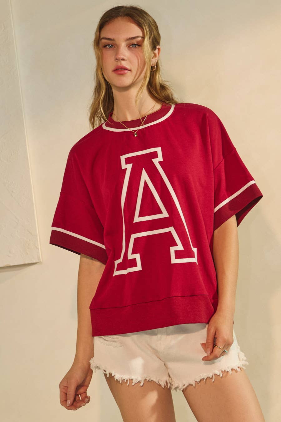 Oddi Game Day Oversized Short-Sleeve Sweatshirt (Plus)