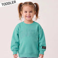 Lulu Mac Toddler Mono Sweatshirt in Mint