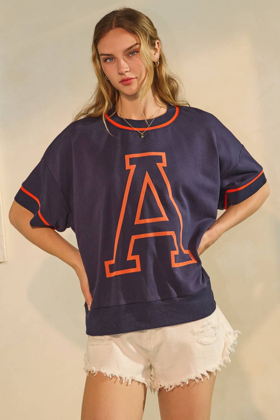 Oddi Game Day Oversized Short-Sleeve Sweatshirt