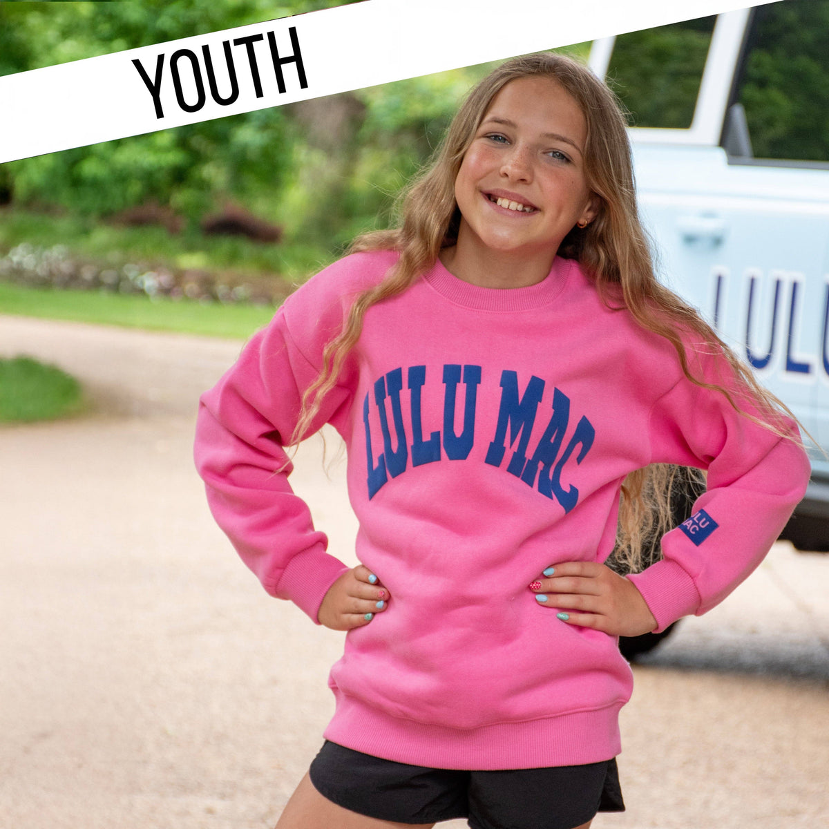 Lulu Mac Youth Puff Logo Sweatshirt