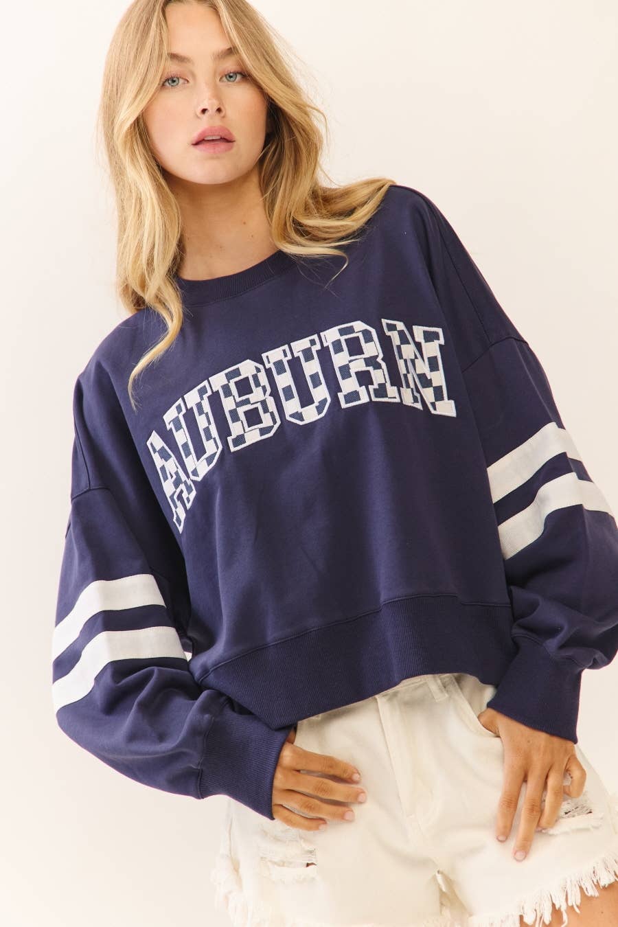 Oddi Game Day Embroidered Pullover Sweater