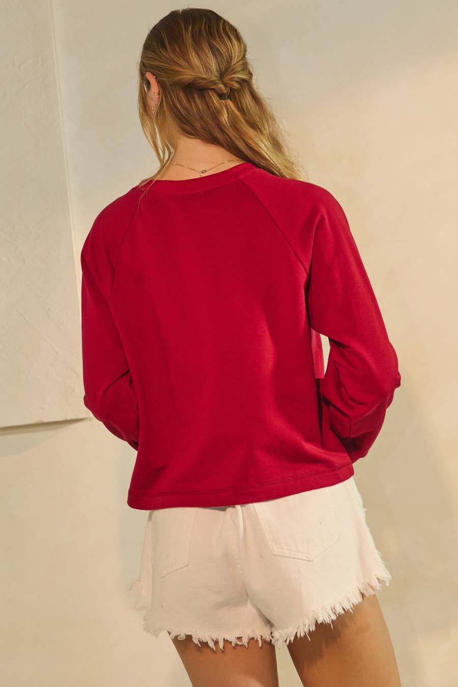 Oddi Game Day Cropped State Logo Sweatshirt