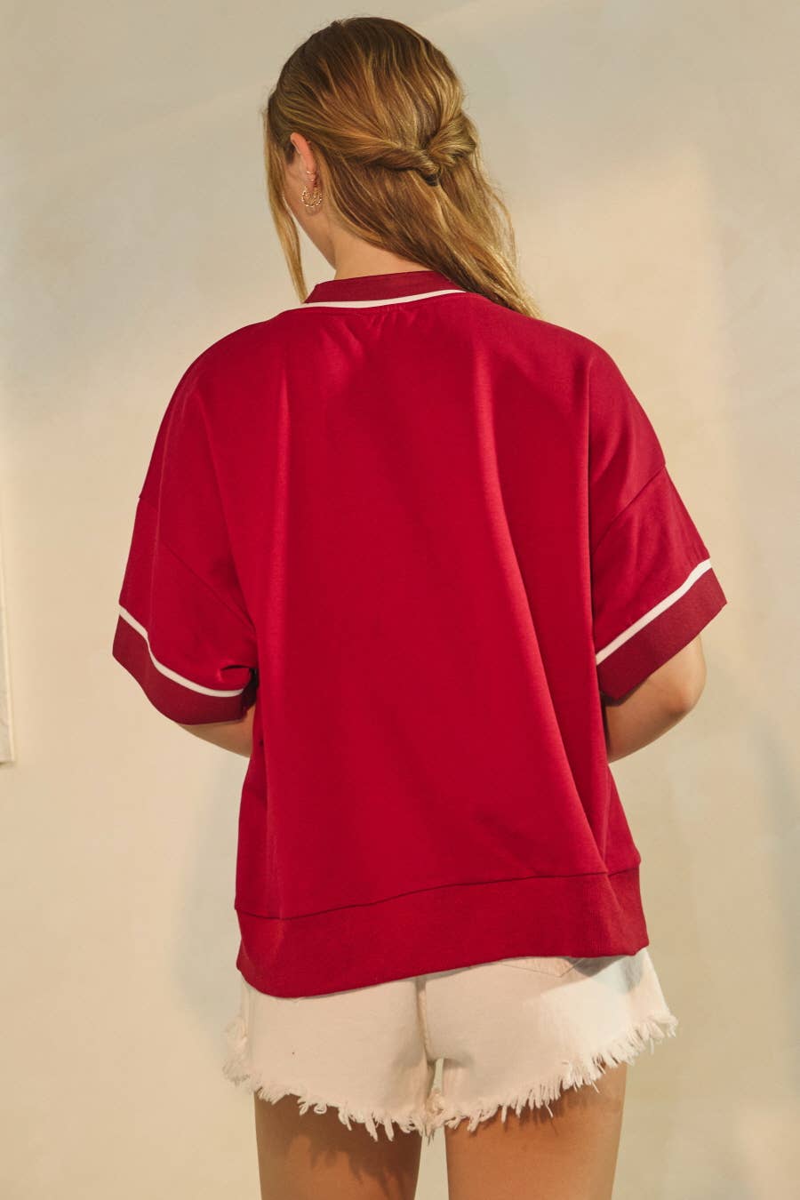 Oddi Game Day Oversized Short-Sleeve Sweatshirt (Plus)
