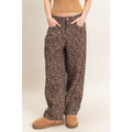 HYFVE Chestnut Floral Print Barrel Pants