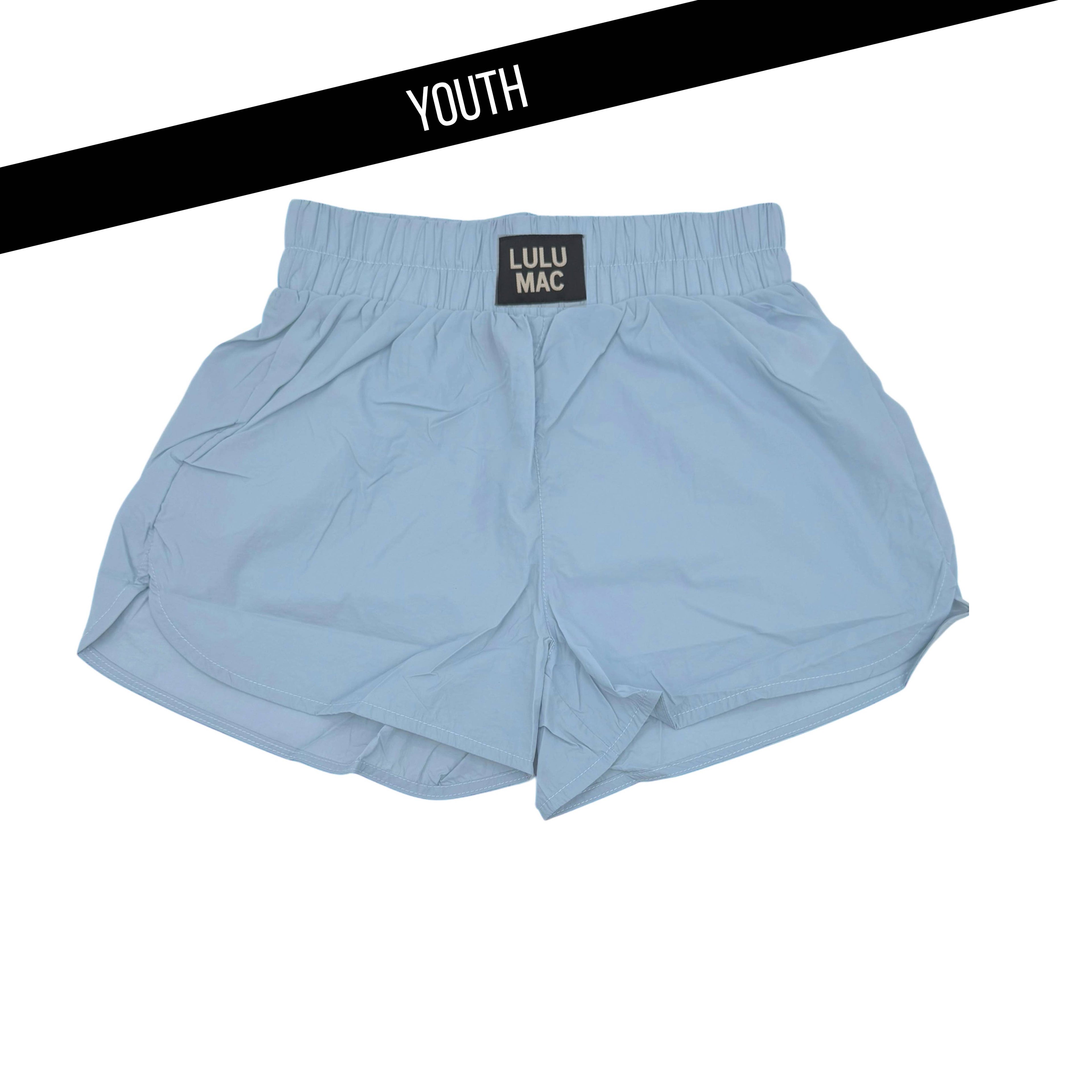 LULU MAC LIGHT BLUE KIDS SOLID SHORT