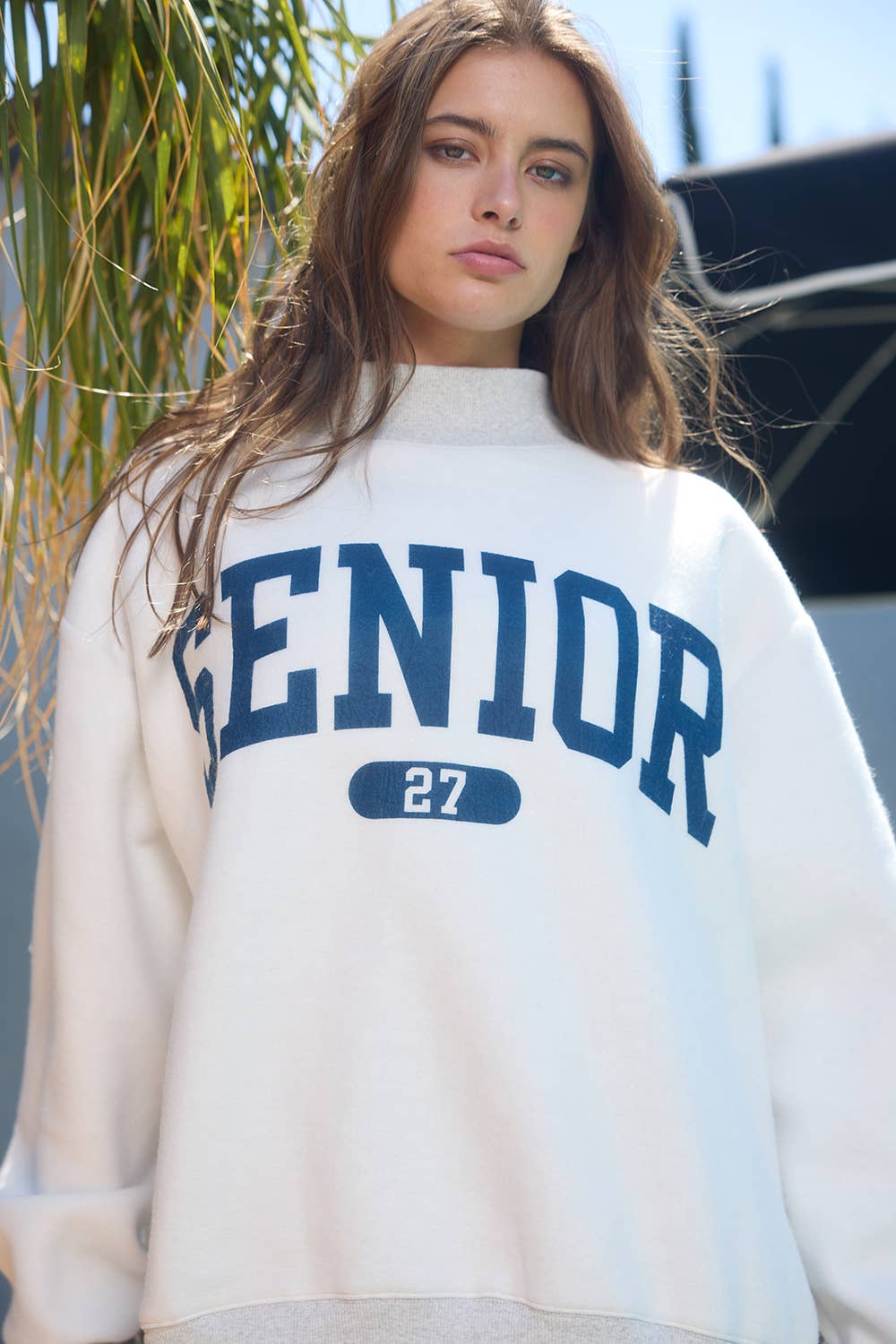 Bucketlist Senior ’27 Reversible Mock-Neck Sweatshirt