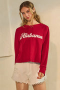 Oddi Game Day Cropped State Logo Sweatshirt