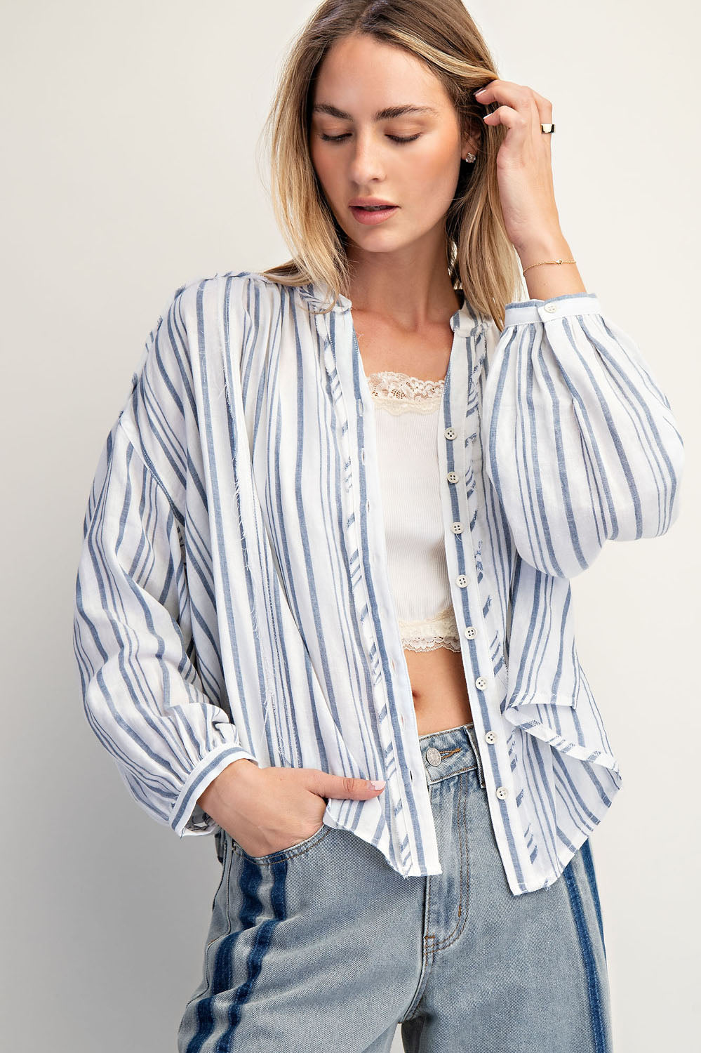 Double Clothed Striped Shirt