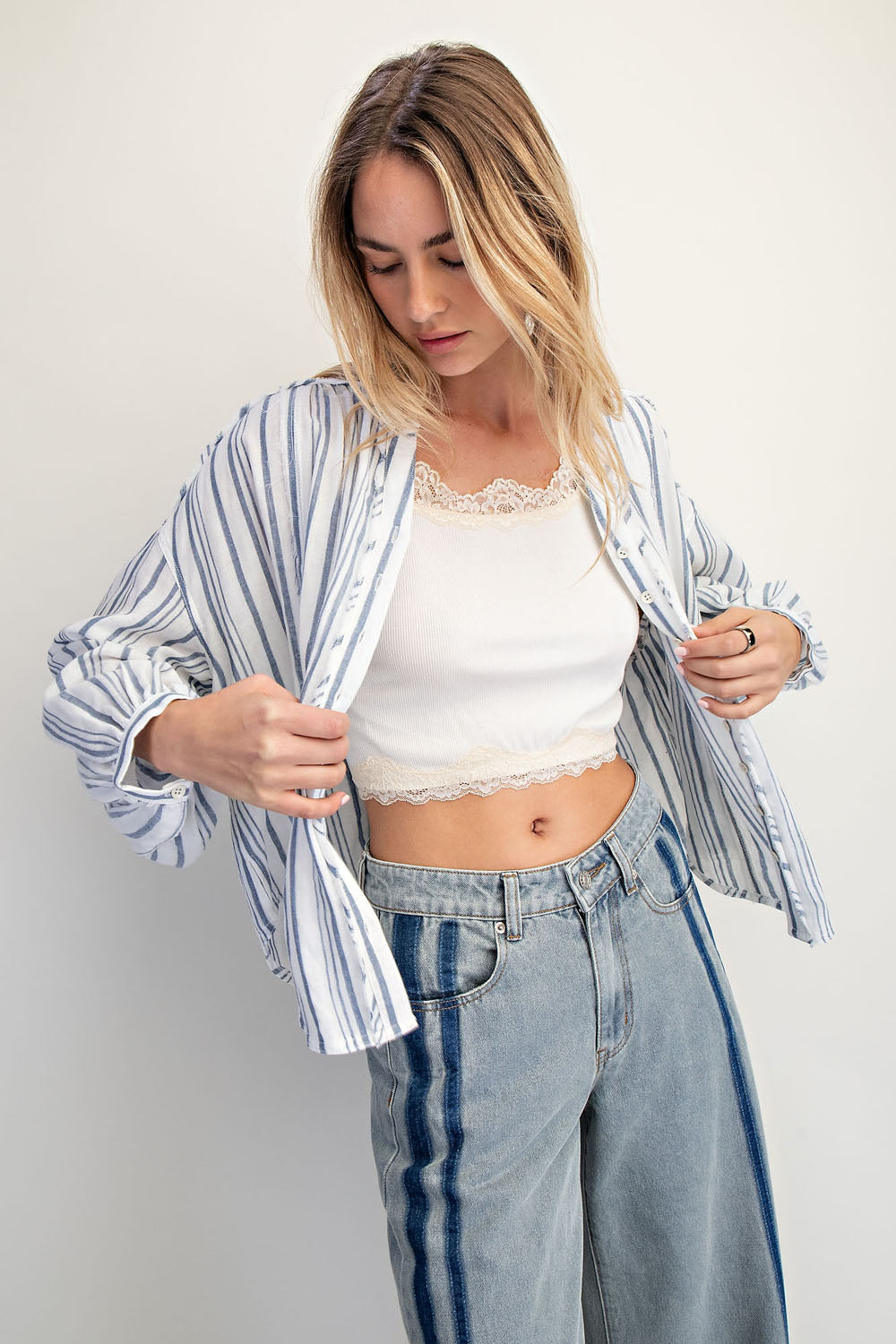 Double Clothed Striped Shirt
