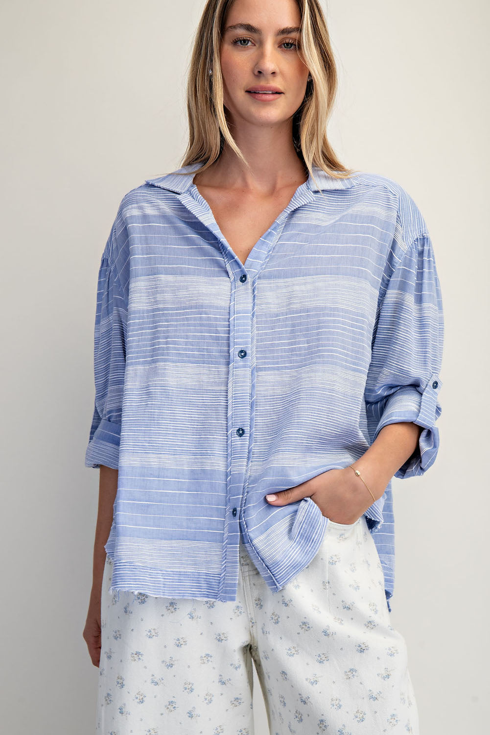 Soft Striped Cotton Shirt