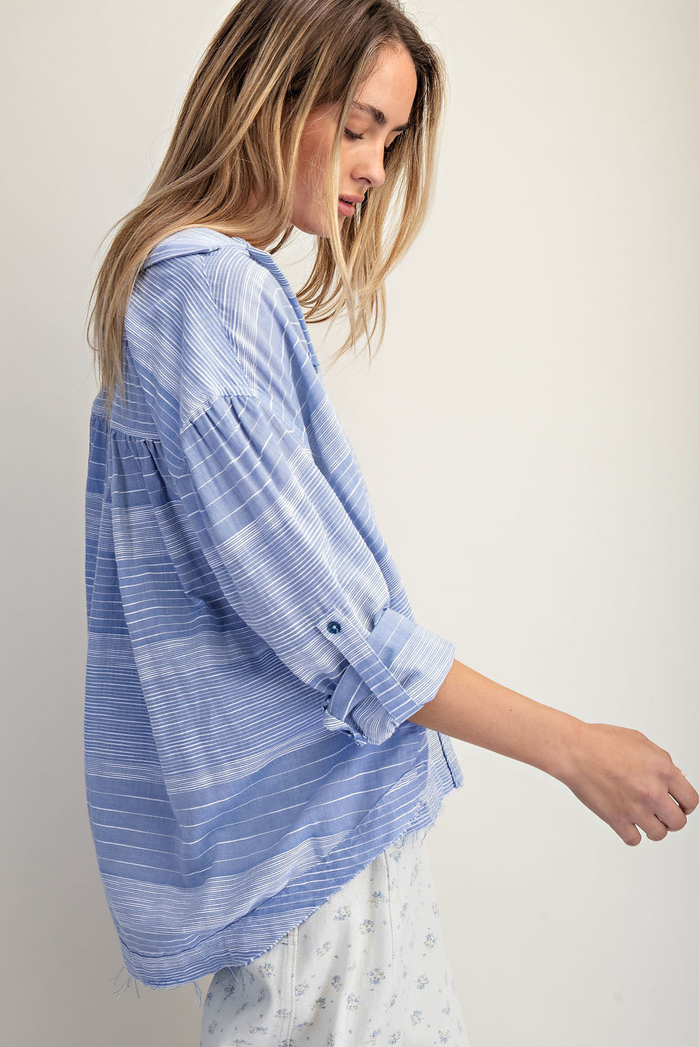 Soft Striped Cotton Shirt