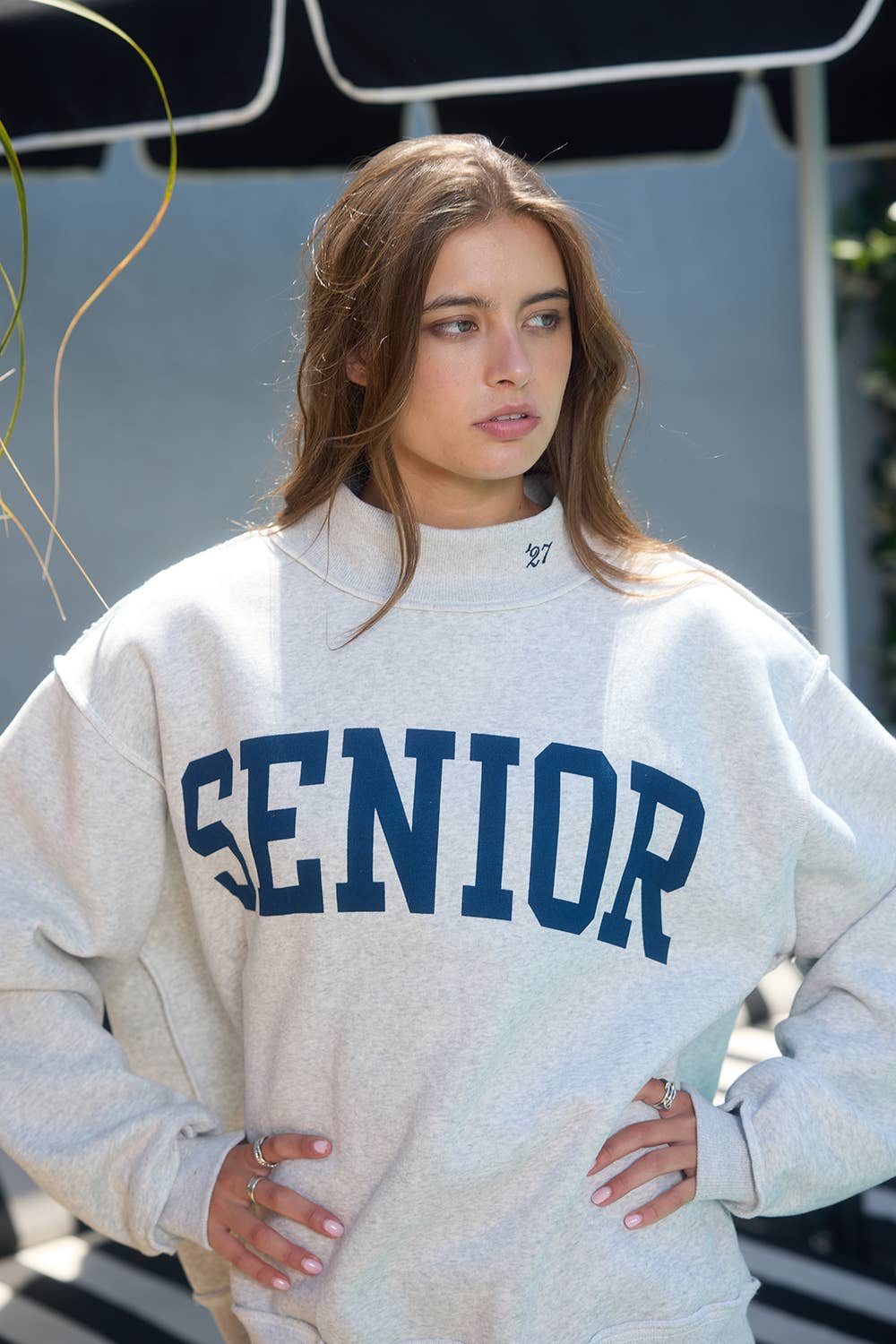 Bucketlist Senior ’27 Reversible Mock-Neck Sweatshirt