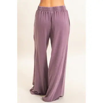 Double Zero Mineral Wash Drawstring Wide-Leg Pants