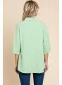 Jodifl Split-Neck Blouse in Aloe – Plus