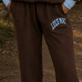 Lulu Mac Puff Pants in Brown/Light Blue
