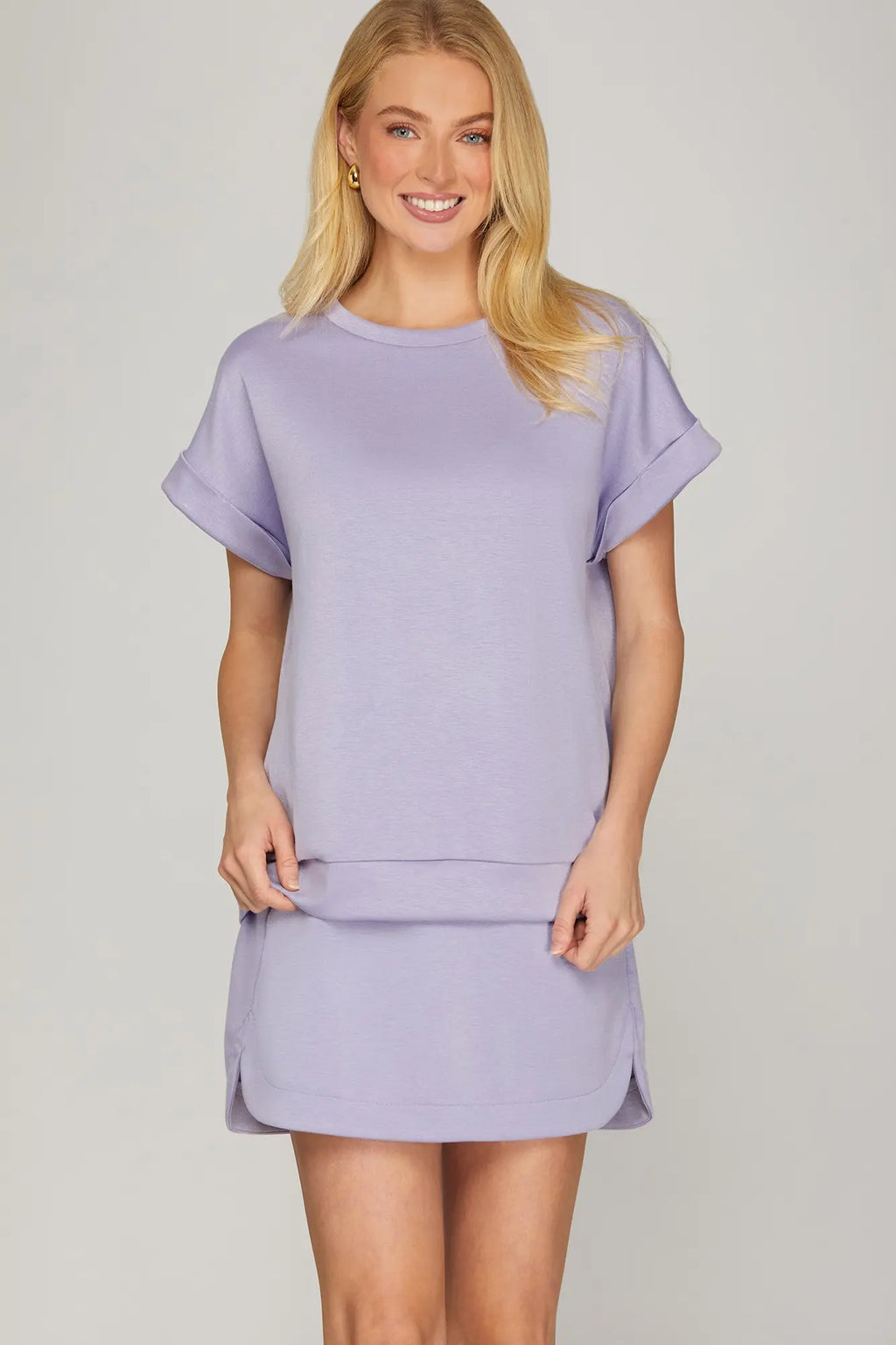 Drop Shoulder Knit Top
