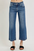 RISEN Mid Rise Crop Jeans