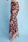 Floral Ankle Cropped Pants