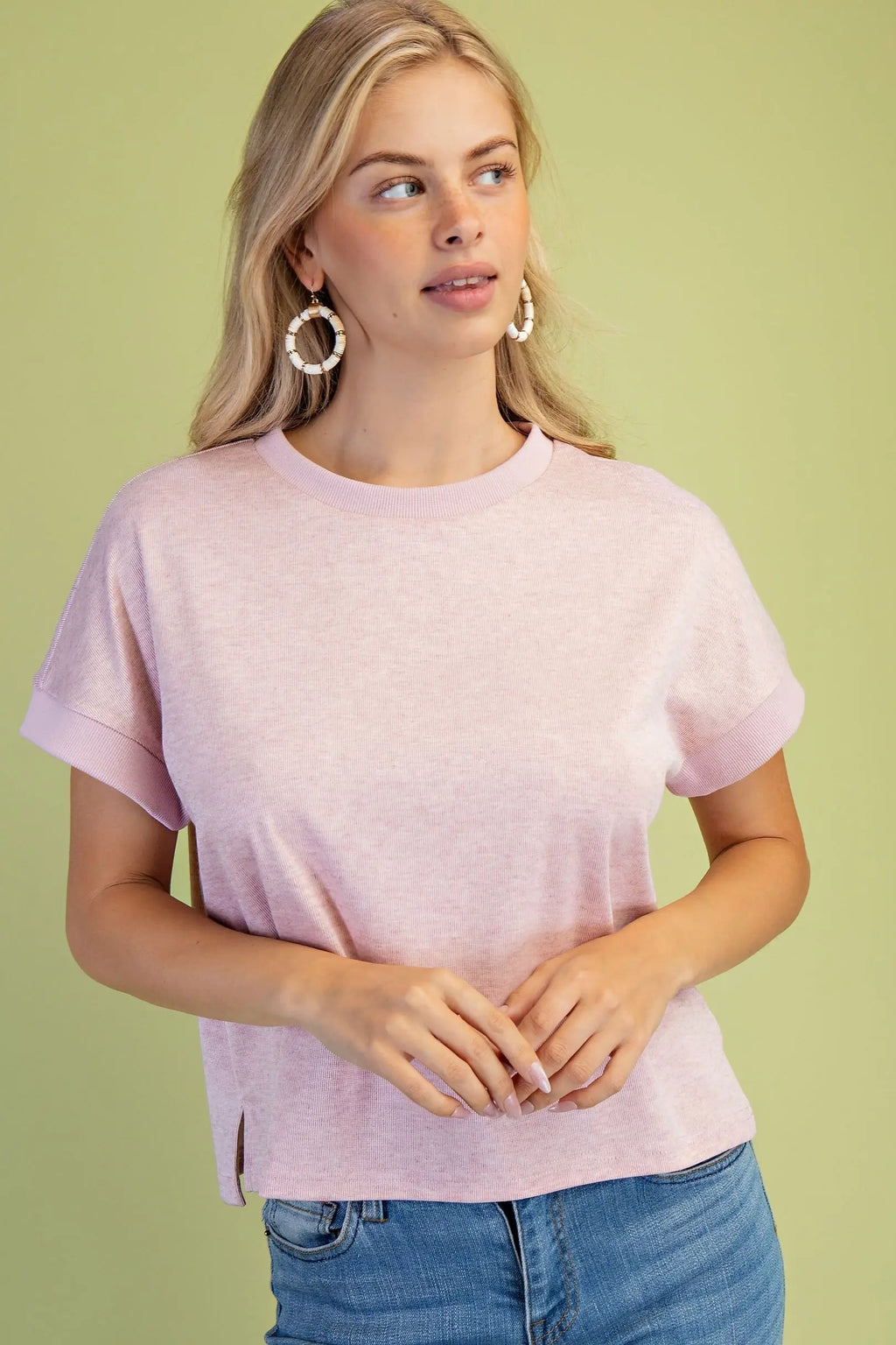 2 pc Set - Short Sleeve Knit Shirt & Pants