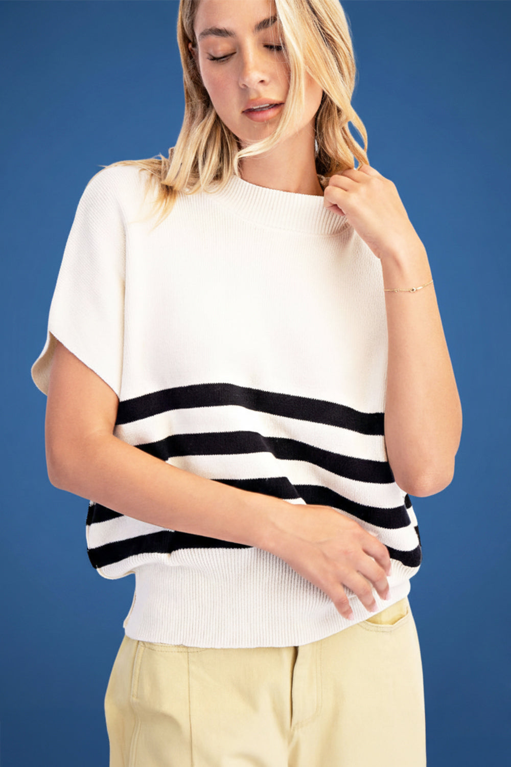 Oversized Short Sleeve Sweater