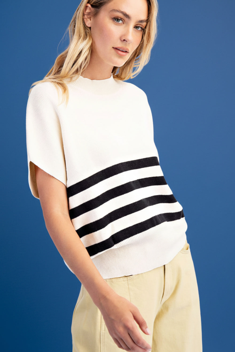 Oversized Short Sleeve Sweater