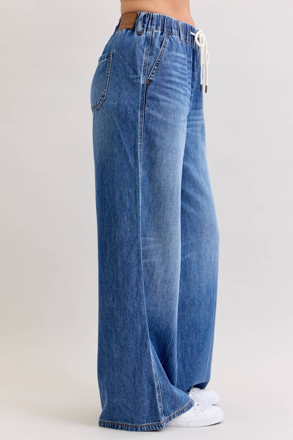 Judy Blue High-Rise Palazzo Featherweight Rigid Jeans
