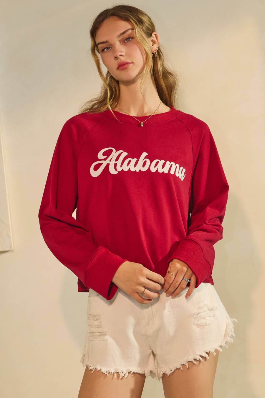 Oddi Game Day Cropped State Logo Sweatshirt