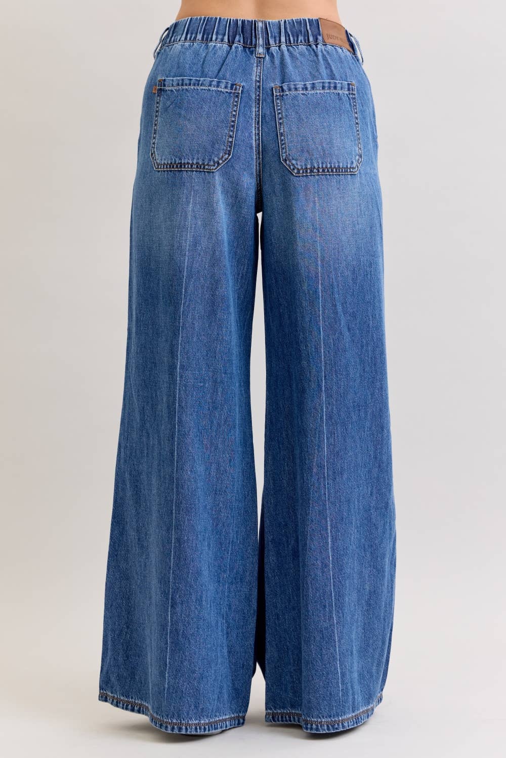 Judy Blue High-Rise Palazzo Featherweight Rigid Jeans