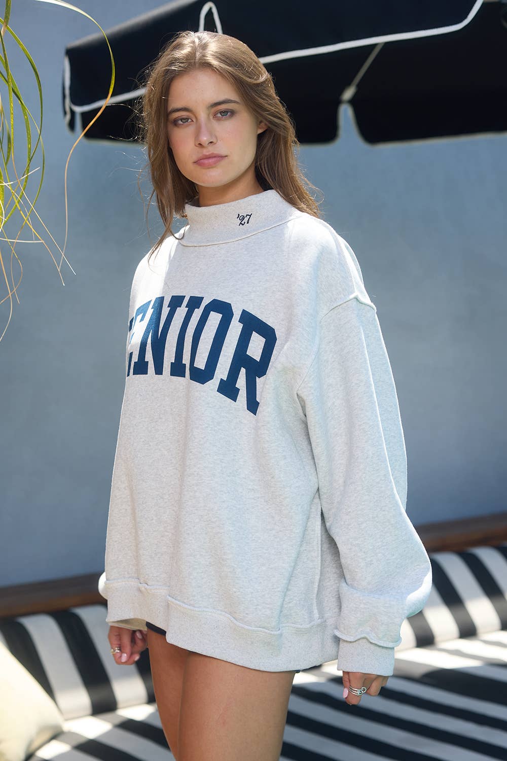 Bucketlist Senior ’27 Reversible Mock-Neck Sweatshirt