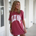 Lulu Mac Polka Dot Adult Crimson Tee