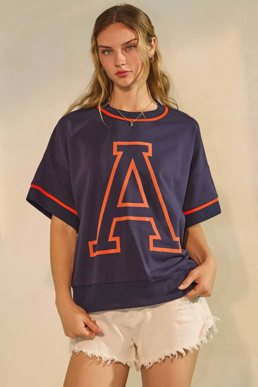 Oddi Game Day Oversized Short-Sleeve Sweatshirt