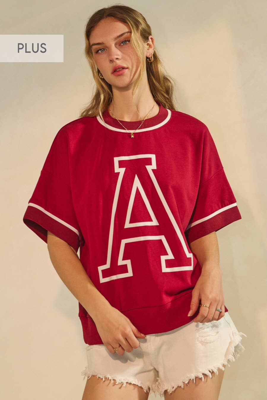 Oddi Game Day Oversized Short-Sleeve Sweatshirt (Plus)