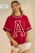 Oddi Game Day Oversized Short-Sleeve Sweatshirt (Plus)