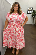 Floral Print Midi Dress