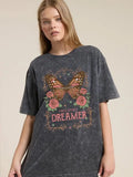 Butterfly Dreamer Vintage Graphic Boyfriend Tee